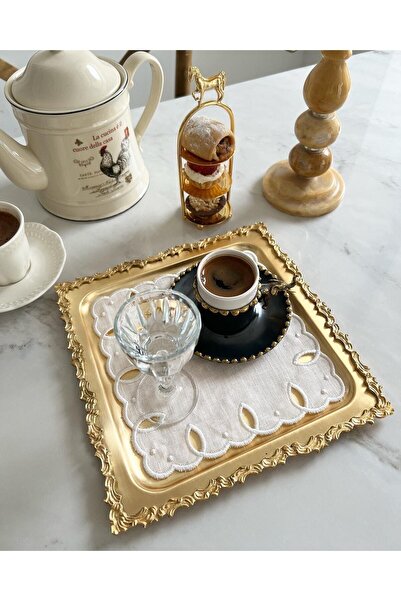 EVİMKOKOŞ Elegant Drop 2-Piece Cocktail Napkin