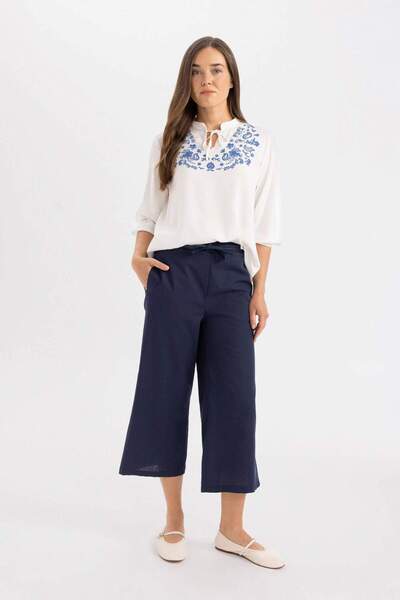 DeFacto Vászon megjelenés széles lábú Capri - A7660AX24SM