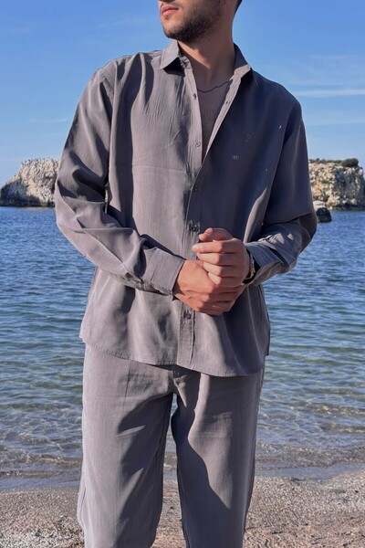 inpool Чоловіча сорочка, комір, Regular fit, A якість, Old Money Culture, сорочка Lyocel G15