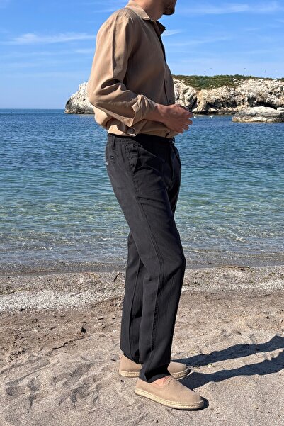 inpool Erkek, Yandan lastikli, Dökümlü, Liyosel, Regular fit, Old Money Culture Pantolon 304