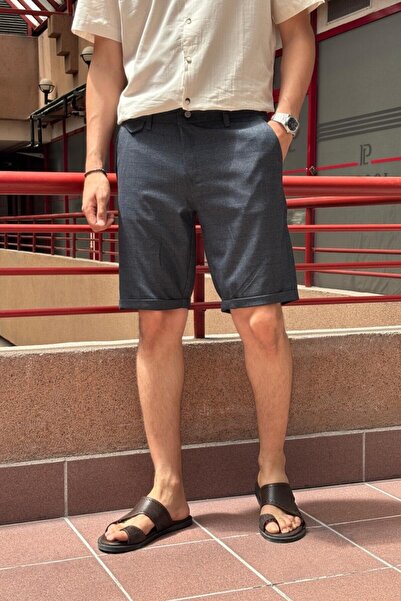 inpool Men'S, Pocket Detail, Plaid Pattern, Old Money Culture Shorts-Bermuda 247