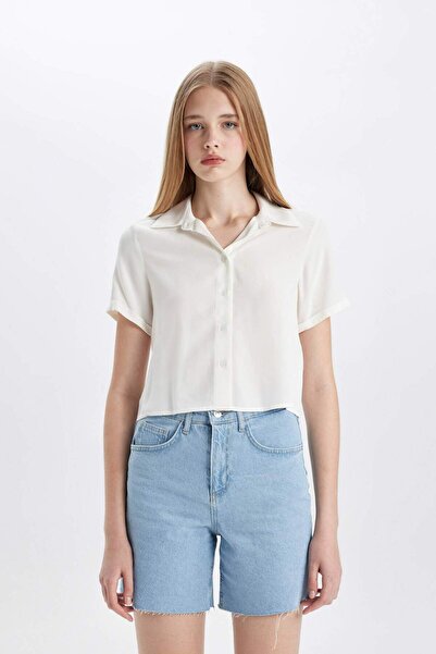 DeFacto Regular Fit Kısa Kollu Gömlek D0362AX24SM