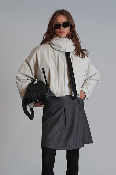 Lufian Women's Coat - Apot Pile, Cream Color