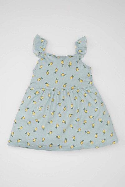 DeFacto Vzorované dívčí šaty bez rukávů - C0078A524SM