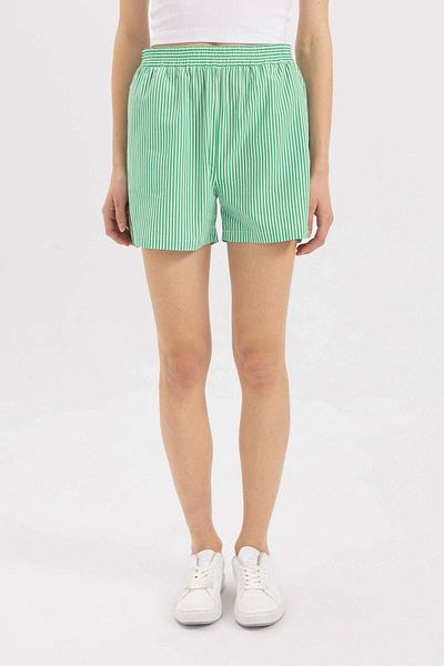 DeFacto Popeline-Shorts mit hoher Taille und kurzem Bein C9303AX24SM