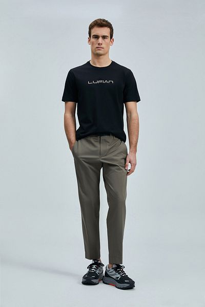 Lufian Fusion Modern Graphic T-Shirt Black