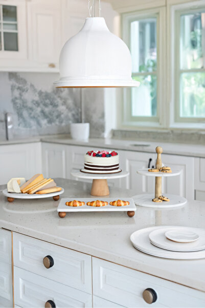 Akayev Marble 4-Piece Dowry Presentation Plate Set