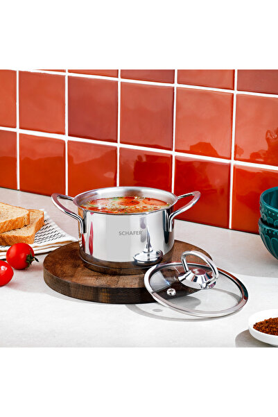 Schafer Micro Mini Derin Çelik Tencere 12 Cm 2 Parça