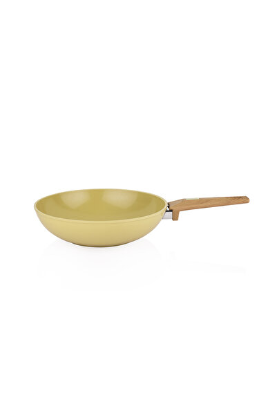 Schafer Fiesta Seramik Wok Tava 28 Cm-Yeşil