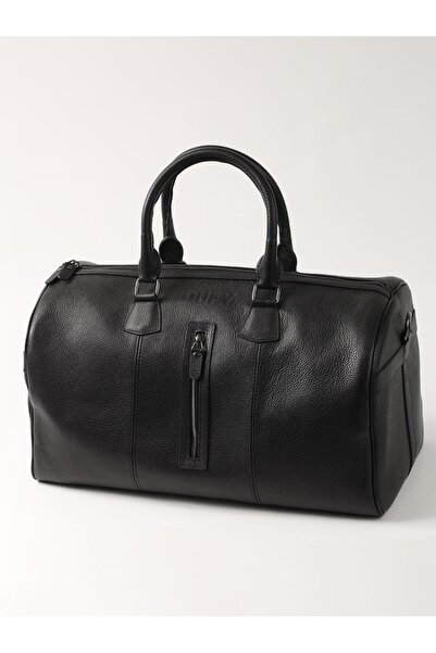 Dufy Siyah Erkek Deri El Seyahat Çantası