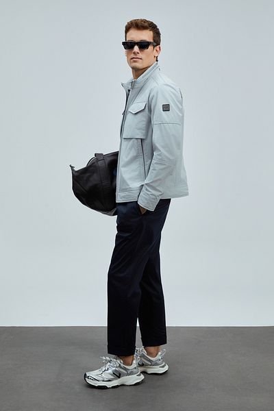 Lufian Scott Men's Coat Light Gray