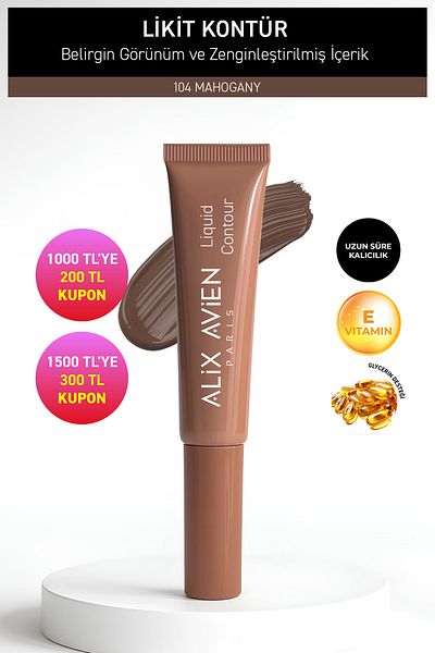Alix Avien Anti-Aging Vitamin E Moisturizing Creamy Liquid Contour - Liquid Contour 104 Mahogany