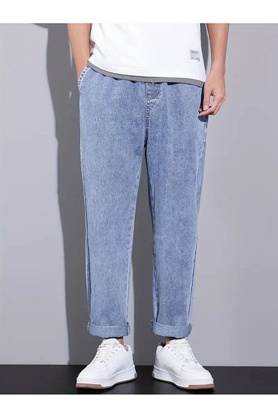 Estate İnverno Regular Ice Blue Jeans with Tie-Up