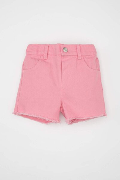 DeFacto Baby Girl Gabardine Shorts B9862A524Sm