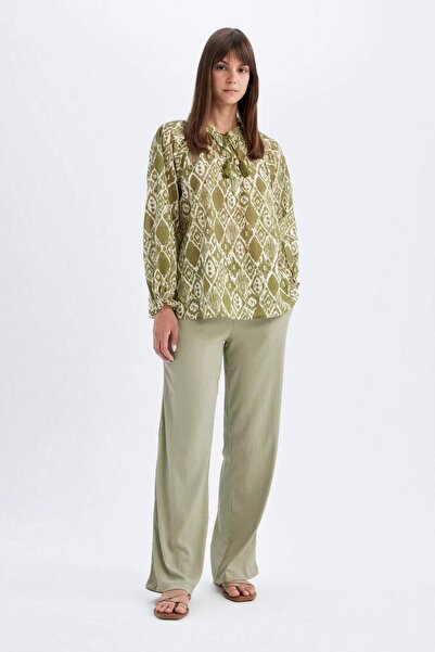 DeFacto Relax Fit Bürümcük Geniş Paça Pantolon Z8788AZ24SM