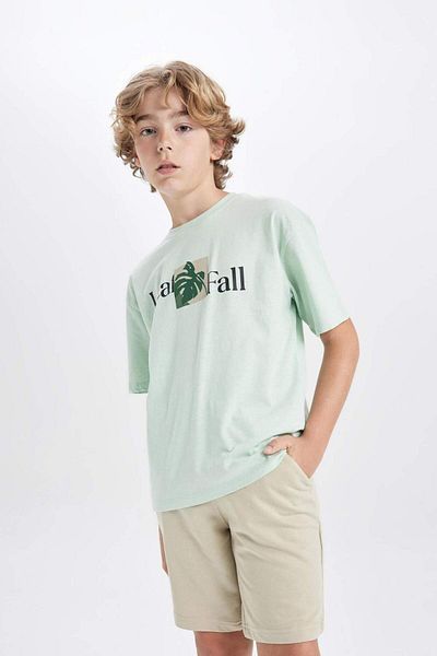 DeFacto Boy's Basic Plain Bermuda Shorts B5867A824Sm