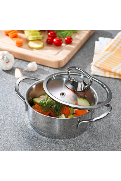 Schafer Micro Mini Basık Çelik Tencere 12 Cm 2 Parça