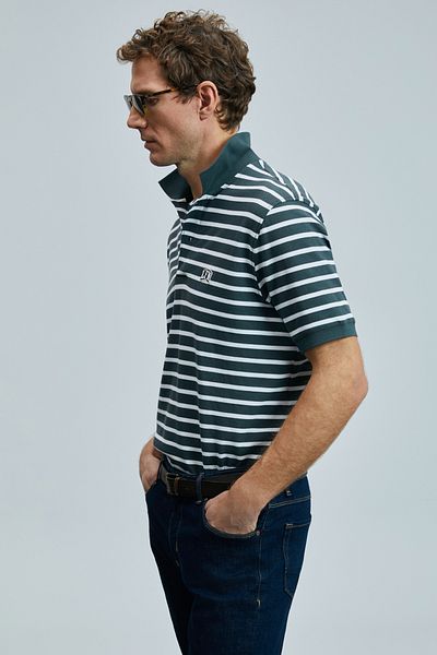 Lufian Tricou polo pentru bărbați Jon Smart, verde rață