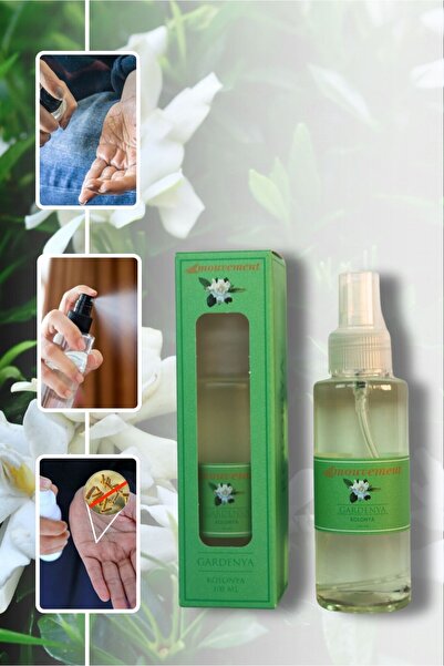 MOUVEMENT 100 ml Gardenya Çiçeği Kokulu Sprey Kolonya ile Zarif Tazelik