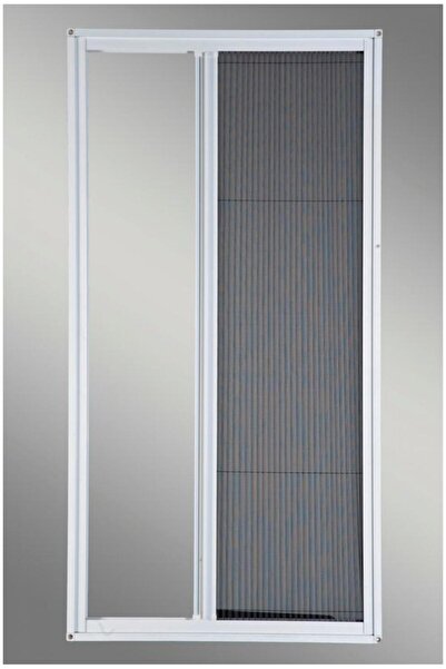 SEMKON Sürgülü Pilse Sineklik Kapı Beyaz renk max ölçü 90x210