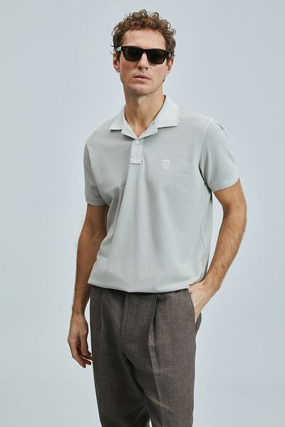 Lufian Vernon Smart Men's Polo T-Shirt Beige