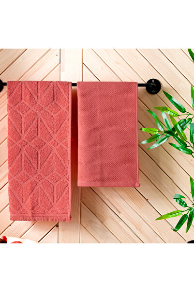 Schafer Home Solid 2 li Kurulama Bezi 40x60 Cm-Mercan