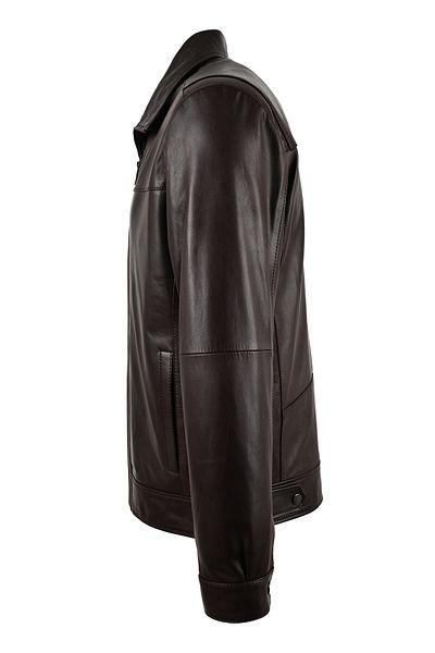 ALİN Leo Genuine Leather Men's Casual Brown Genuine Leather Coat Size Measurements in the Picture