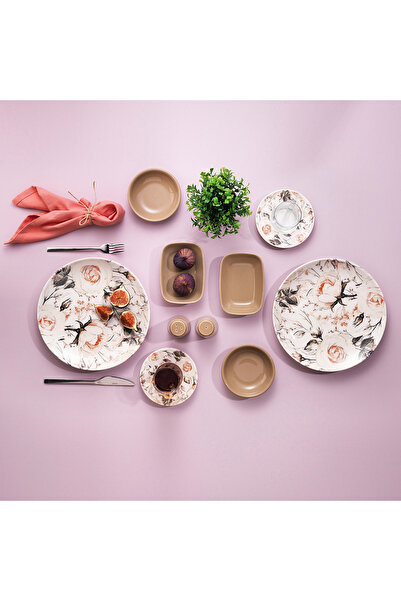 Schafer Meghan Kahvaltı Takımı 32 Parça-Kahverengi