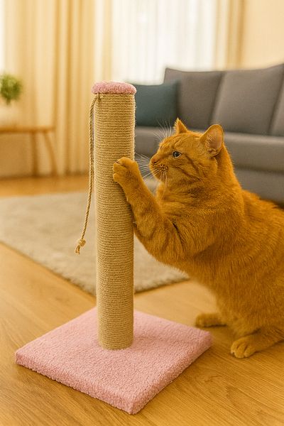 EMSE Cat Scratching Rope Scratcher with Catnip