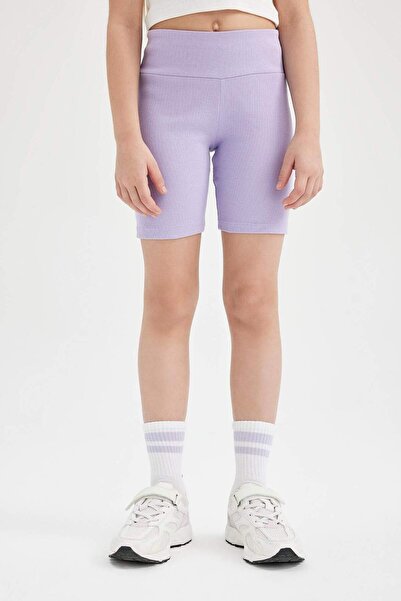 DeFacto Girl's Biker Ribbed Camisole Tights B6405A824HS