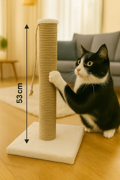 EMSE Cat Scratching Rope Scratcher with Catnip