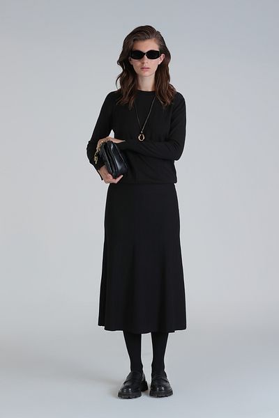 Lufian Women's Black Anna Skirt
