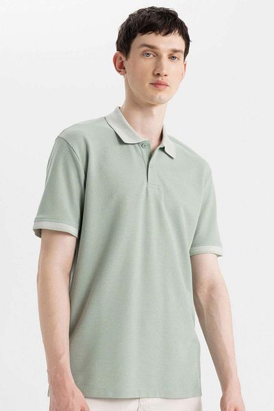 DeFacto New Regular Fit Short Sleeve Basic Plain Polo T-Shirt B4508Ax24Sp