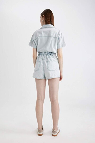 DeFacto Kısa Kollu Mini Jean Tulum B7072AX24SP