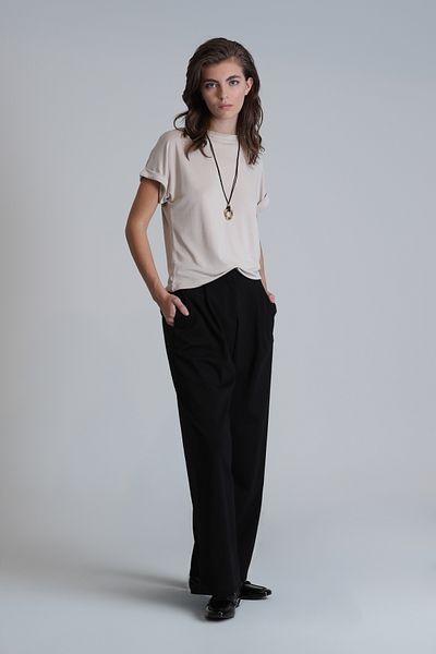 Lufian Beige Sıgnoria Women's T-Shirt