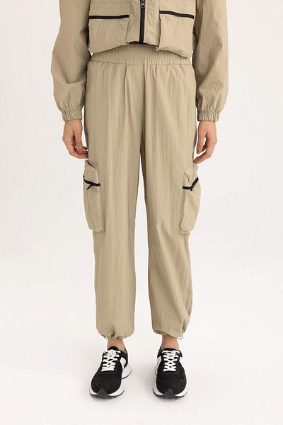 DeFacto Pantaloni țesăți cu buzunar cargo DeFactoFit Standard Fit C1760AX24SM