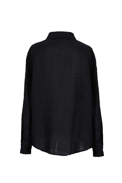 Lufian Women's Black Linen Shirt - Barri