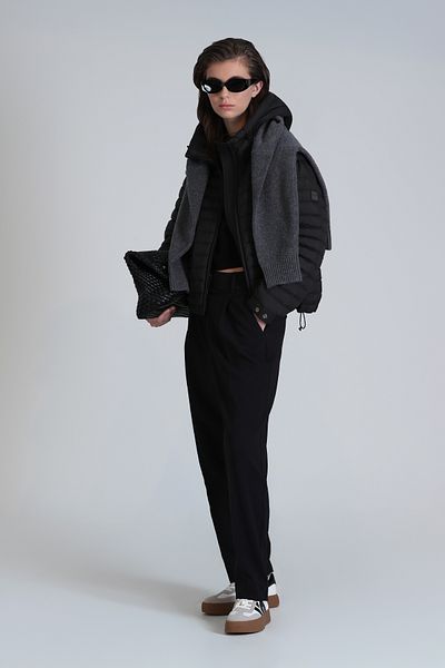 Lufian Black Elen Pile Women's Coat