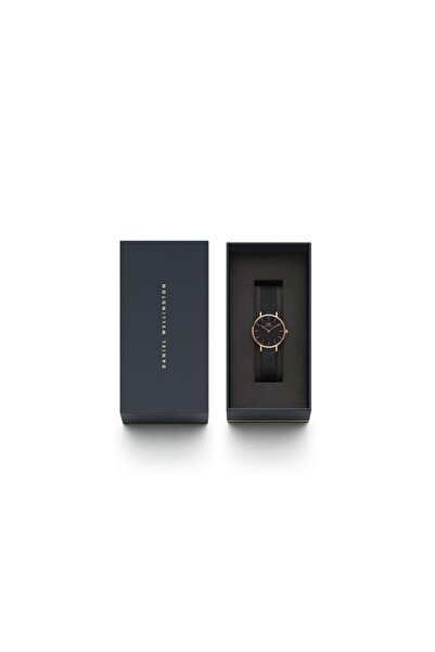Daniel Wellington Γυναικείο Ρολόι Petite Ashfield Rose Gold & Black 28mm