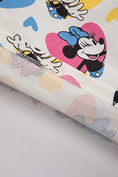 DeFacto Holčička 2ks Set Disney Mickey & Minnie Tričko s krátkým rukávem Šortky C5472A524SM