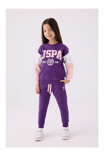 U.S. Polo Assn. Μωβ Σετ φόρμας για κορίτσια US Polo - US1973