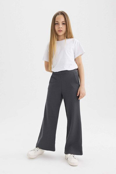 DeFacto Pantaloni Waffle pentru fete cu croiala dreaptă C4596A824SM