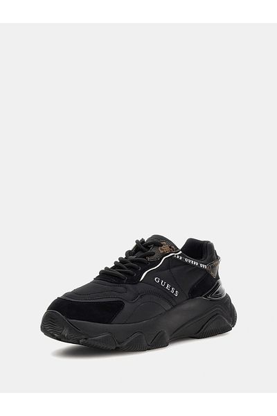 Guess Micola Women's Black Sneaker Fl7Micfal12-Black
