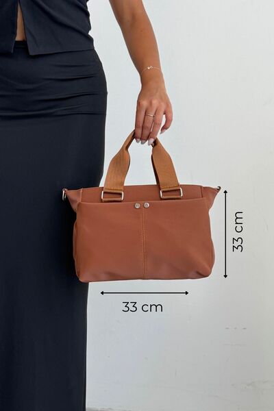 KIRASE Κομψή καλής ποιότητας μεσαίου μεγέθους μαλακό δέρμα τσάντα χεριού και ...