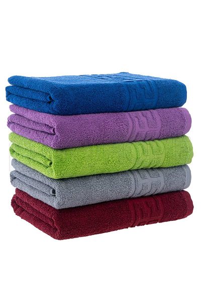 trendyhome Set of 5 100% Cotton Towels – 500 GSM – ST244255 - 70x130 cm