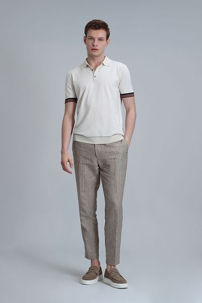 Lufian Mark Men's Sweater Cream