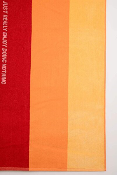 DeFacto Gestreiftes Strandtuch aus Baumwolle für Herren C0849AX24SM