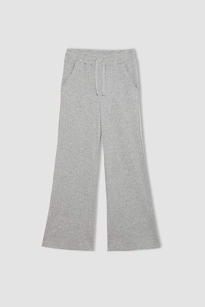 DeFacto Pantaloni pentru fetiță, cu picior largi, cu caroură, C5365A824SM