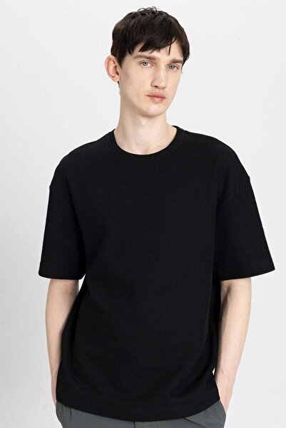 DeFacto Μπλουζάκι Relax Fit Crew με κοντό μανίκι C3701AX24SP