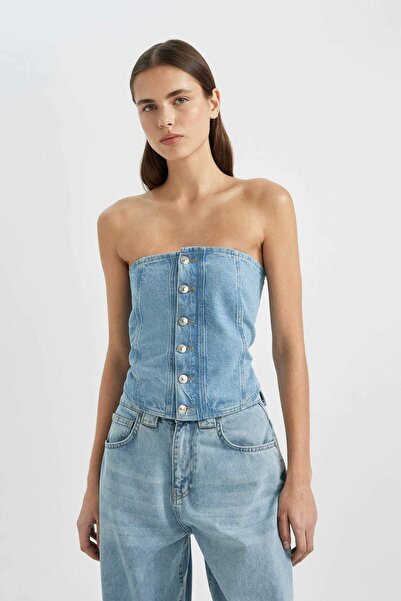 DeFacto Straplez Jean Bluz B8281AX24SP